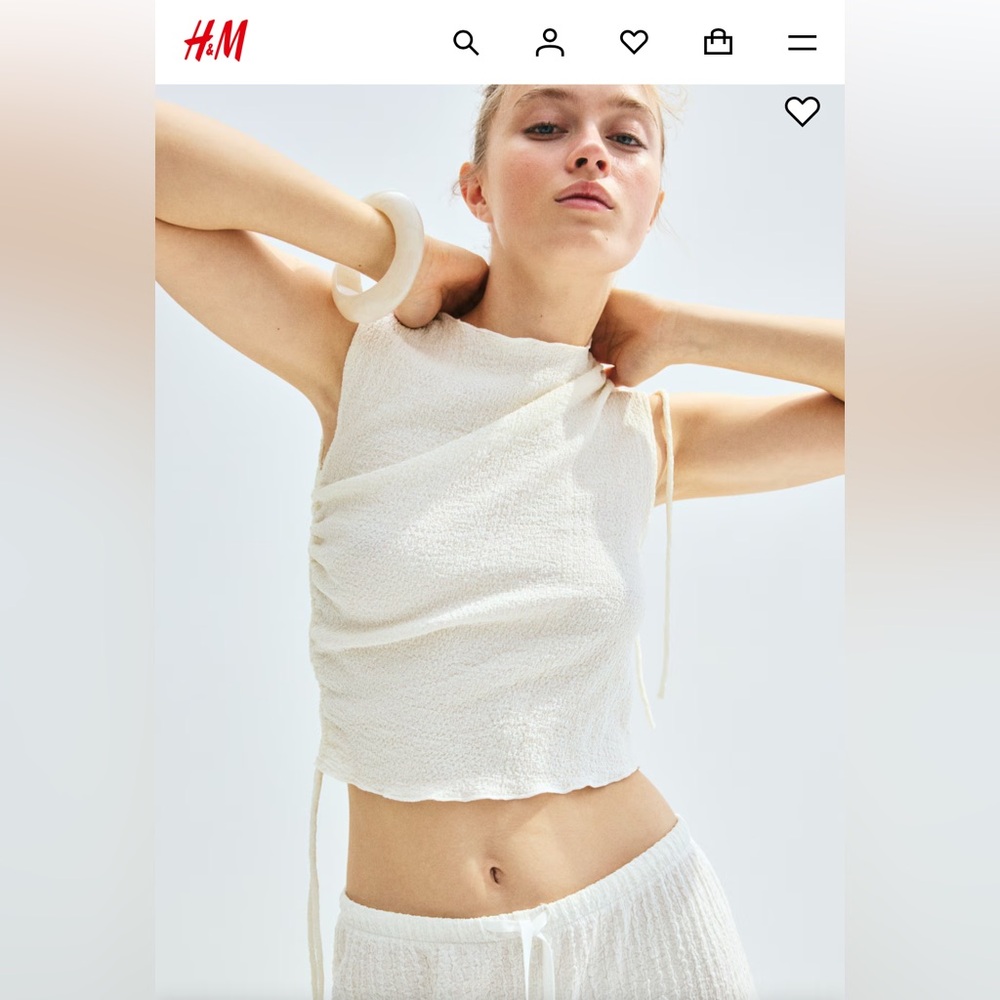 NWT - H&M Divided Cream  Matching Set